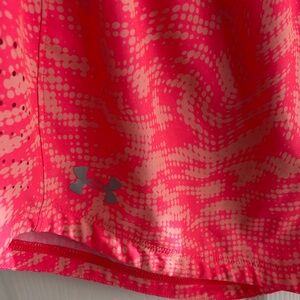 Under Armour Pink and Gray Athletic Shorts